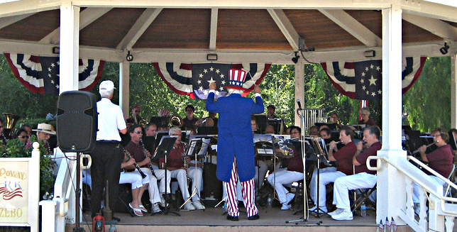 July 4, 2014: Uncle Sam Leading the Pomerado Community Band in "The Stars and Stripes Forever"